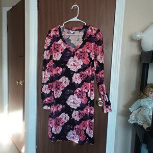 Lularoe Pink and purple dress long sleeves